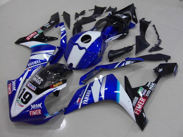2007-2008 White Blue Yamaha YZF R1 Moto Fairings Canada 2007-2008 White Blue Yamaha YZF R1 Moto Fairings Canada