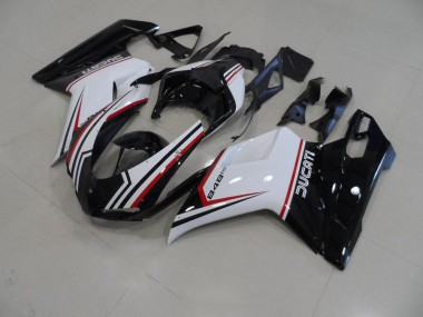 2007-2014 Black Tricolor Ducati 848 1098 1198 Replacement Fairings Canada