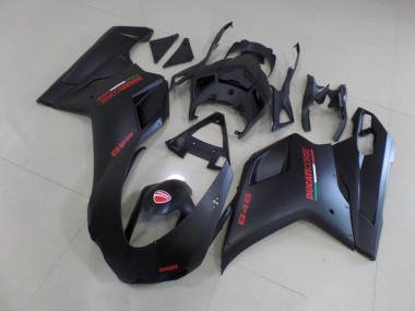 2007-2014 Matte Black Red Sticker Ducati 848 1098 1198 Bike Fairing Canada