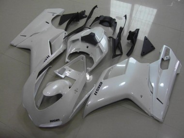 2007-2014 Pear White Black Decals Ducati 848 1098 1198 Motor Fairings Canada