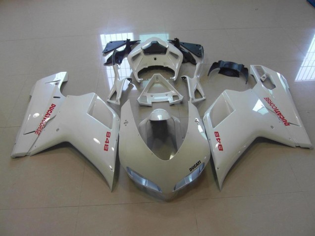 2007-2014 Pearl White Red Decals Ducati 848 1098 1198 Motor Fairings Canada 2007-2014 Pearl White Red Decals Ducati 848 1098 1198 Motor Fairings Canada