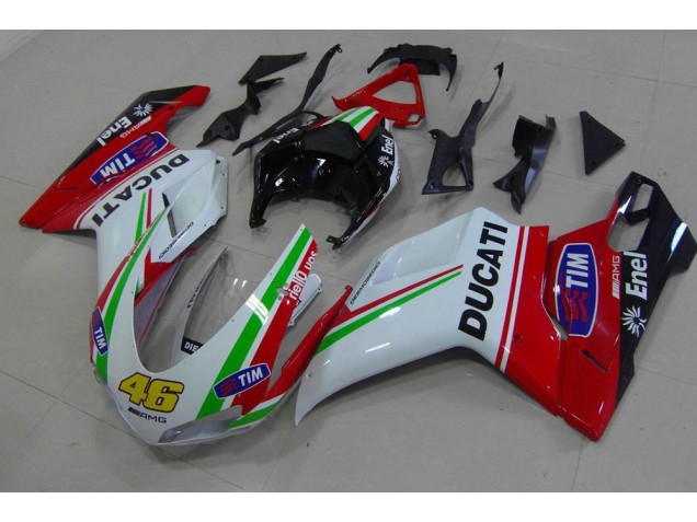 2007-2014 Red White Yellow 46 Ducati 848 1098 1198 Bike Fairings Canada 2007-2014 Red White Yellow 46 Ducati 848 1098 1198 Bike Fairings Canada