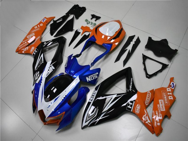 2008-2010 Blue Orange Suzuki GSXR 600/750 Motorcycle Fairings Kit Canada 2008-2010 Blue Orange Suzuki GSXR 600/750 Motorcycle Fairings Kit Canada