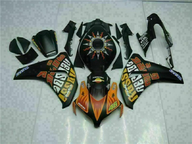 2008-2011 Orange Black Honda CBR1000RR Motorcyle Fairings Canada 2008-2011 Orange Black Honda CBR1000RR Motorcyle Fairings Canada