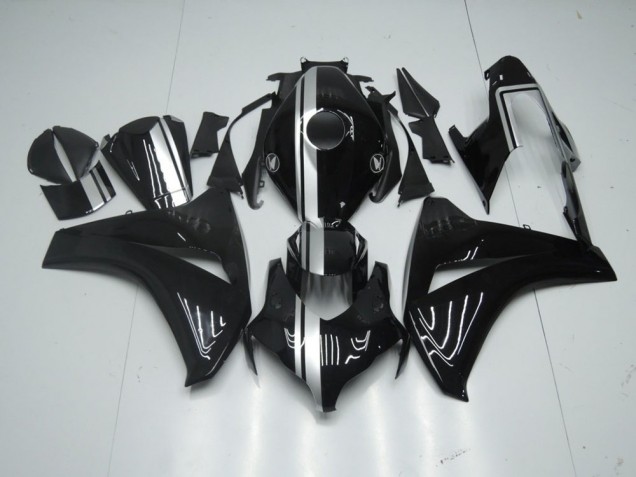 2008-2011 Glossy Black with Silver Stripe Honda CBR1000RR Motorcycle Fairing Kit Canada 2008-2011 Glossy Black with Silver Stripe Honda CBR1000RR Motorcycle Fairing Kit Canada