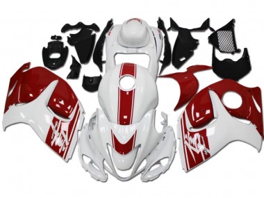 2008-2019 White Red Suzuki GSXR 1300 Hayabusa Replacement Fairings Canada