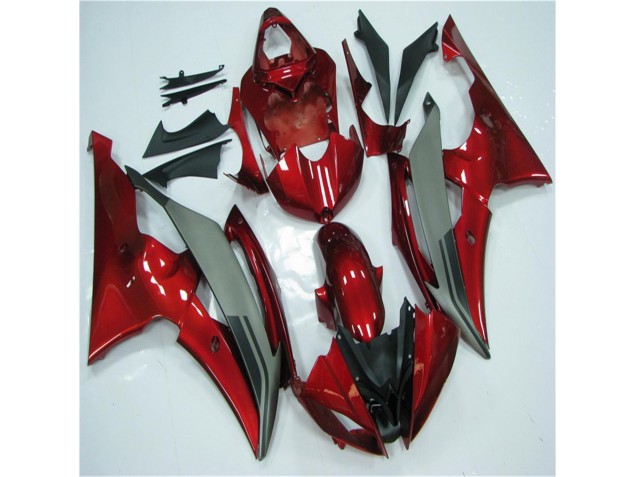 2008-2016 Red Grey Yamaha YZF R6 Motorcycle Fairings Kits Canada 2008-2016 Red Grey Yamaha YZF R6 Motorcycle Fairings Kits Canada