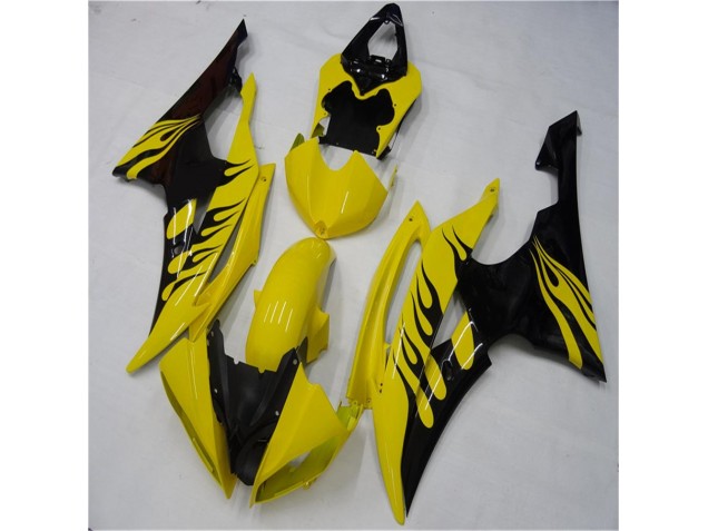 2008-2016 Yellow Black Yamaha YZF R6 Motorcycle Replacement Fairings Canada 2008-2016 Yellow Black Yamaha YZF R6 Motorcycle Replacement Fairings Canada