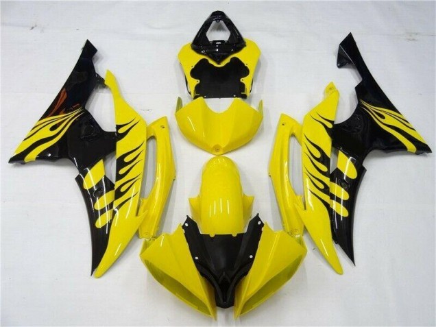 2008-2016 Yellow Black Yamaha YZF R6 Motorcycle Replacement Fairings Canada 2008-2016 Yellow Black Yamaha YZF R6 Motorcycle Replacement Fairings Canada