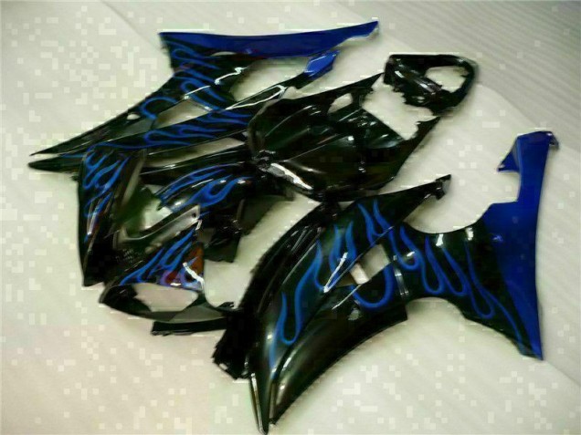 2008-2016 Blue Flame Black Yamaha YZF R6 Motorcylce Fairings Canada 2008-2016 Blue Flame Black Yamaha YZF R6 Motorcylce Fairings Canada