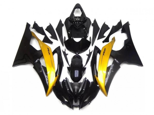 2008-2016 Black Gold Yamaha YZF R6 Motorcycle Fairing Kits Canada 2008-2016 Black Gold Yamaha YZF R6 Motorcycle Fairing Kits Canada