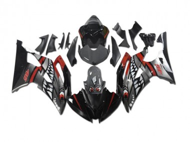 2008-2016 Grey Red Shark Yamaha YZF R6 Motorbike Fairing Canada