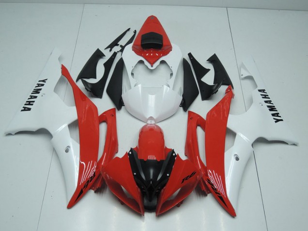 2008-2016 Red and Pearl White Yamaha YZF R6 Motorcycle Replacement Fairings Canada 2008-2016 Red and Pearl White Yamaha YZF R6 Motorcycle Replacement Fairings Canada