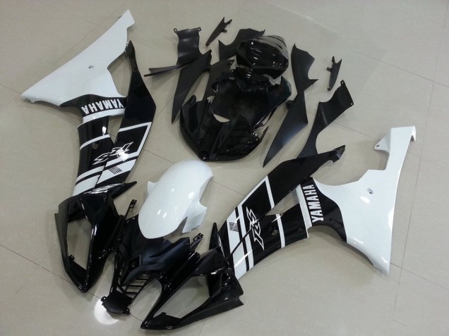 2008-2016 White and Black Yamaha YZF R6 Motorcycle Fairings Canada 2008-2016 White and Black Yamaha YZF R6 Motorcycle Fairings Canada
