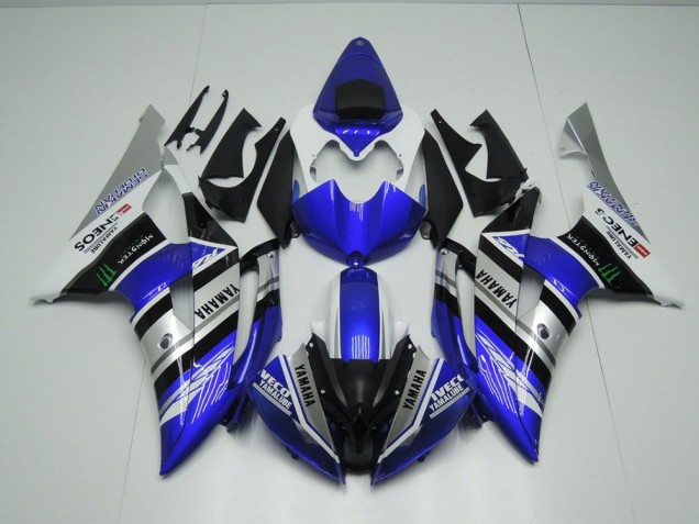 2008-2016 Blue White ENEOS Monster Yamaha YZF R6 Motorcycle Fairings Kit Canada 2008-2016 Blue White ENEOS Monster Yamaha YZF R6 Motorcycle Fairings Kit Canada