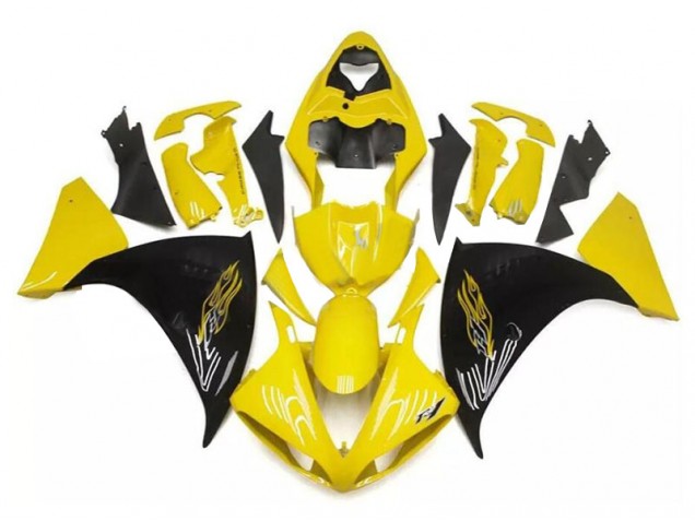 2009-2011 Yellow Black Yamaha YZF R1 Bike Fairings Canada 2009-2011 Yellow Black Yamaha YZF R1 Bike Fairings Canada