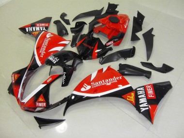 2009-2011 Red Black Santander Yamaha YZF R1 Replacement Fairings Canada