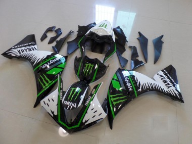 2009-2011 White Green Big Monster Yamaha YZF R1 Motor Fairings Canada