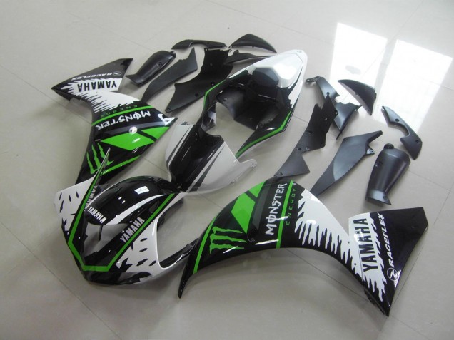 2009-2011 White Green Monster Yamaha YZF R1 Motorcycle Fairings Kit Canada 2009-2011 White Green Monster Yamaha YZF R1 Motorcycle Fairings Kit Canada