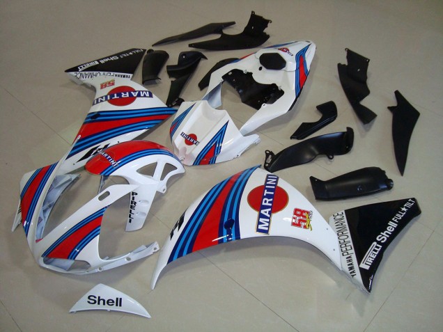2009-2011 White Black Martini Yamaha YZF R1 Motorbike Fairings Canada 2009-2011 White Black Martini Yamaha YZF R1 Motorbike Fairings Canada