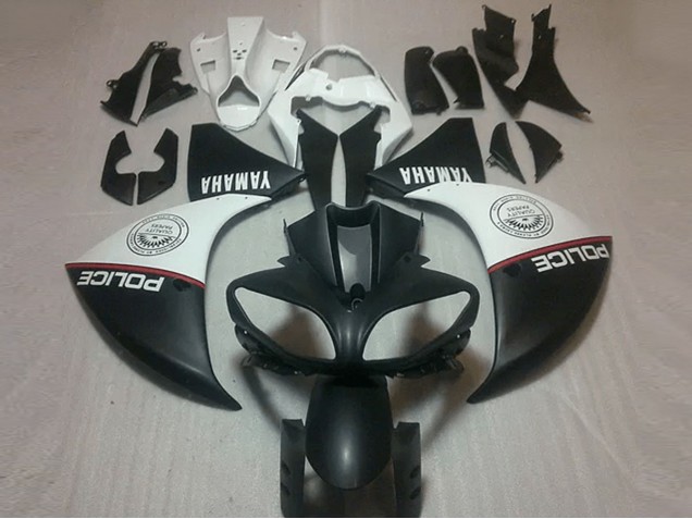2009-2011 Matte Black White Yamaha YZF R1 Bike Fairing Canada 2009-2011 Matte Black White Yamaha YZF R1 Bike Fairing Canada