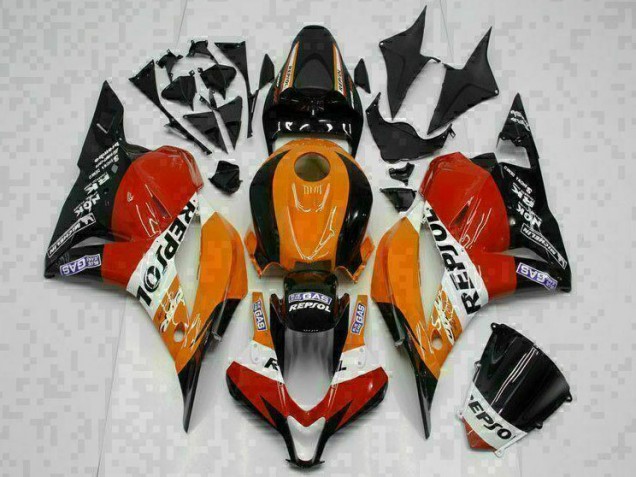 2009-2012 Orange Repsol Honda CBR600RR Motor Fairings Canada 2009-2012 Orange Repsol Honda CBR600RR Motor Fairings Canada