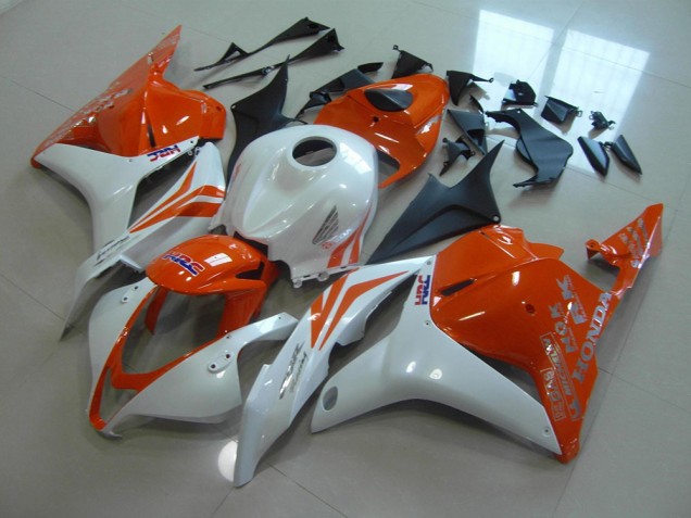 2009-2012 Orange Pearl White Honda CBR600RR Motorcycle Replacement Fairings Canada 2009-2012 Orange Pearl White Honda CBR600RR Motorcycle Replacement Fairings Canada