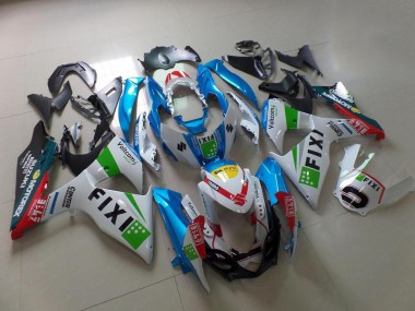 2009-2016 Light Blue Fixi Suzuki GSXR 1000 K9 Motorcycle Fairing Kits Canada