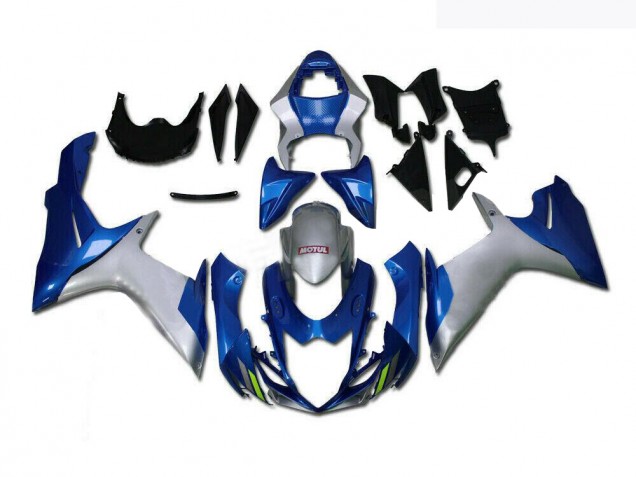 2011-2021 Blue Silver Suzuki GSXR 600/750 Motorcycle Fairings Canada 2011-2021 Blue Silver Suzuki GSXR 600/750 Motorcycle Fairings Canada