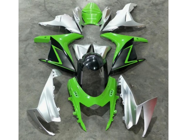 2011-2021 Green Silver Suzuki GSXR 600/750 Bike Fairing Kit Canada 2011-2021 Green Silver Suzuki GSXR 600/750 Bike Fairing Kit Canada