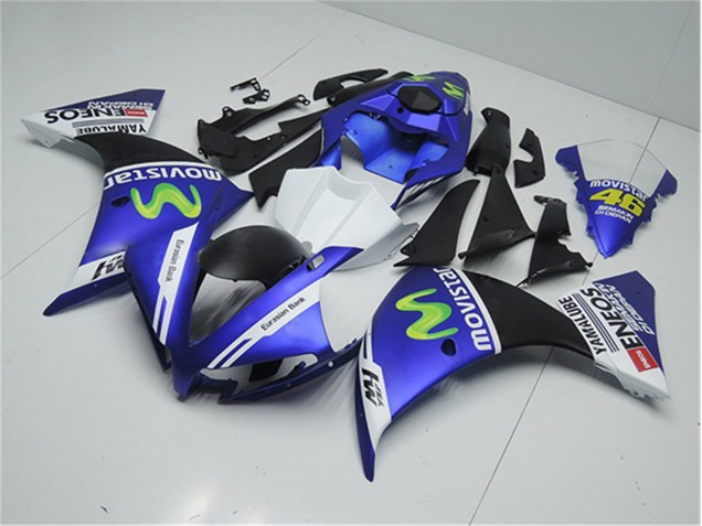 2012-2014 Blue White Black Yamaha YZF R1 Motorcycle Replacement Fairings Canada 2012-2014 Blue White Black Yamaha YZF R1 Motorcycle Replacement Fairings Canada