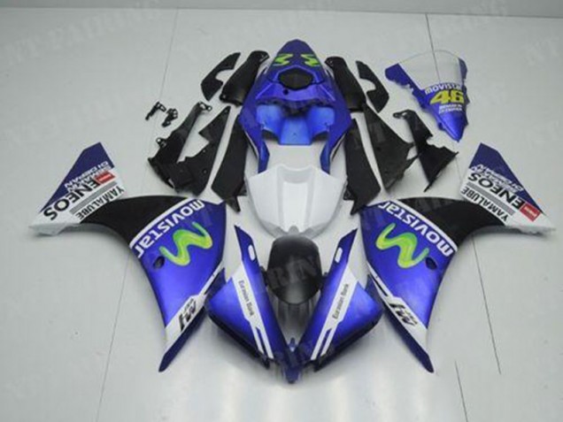 2012-2014 Blue White Black Yamaha YZF R1 Motorcycle Replacement Fairings Canada 2012-2014 Blue White Black Yamaha YZF R1 Motorcycle Replacement Fairings Canada