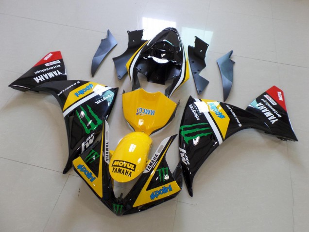 2012-2014 Yellow Black Monster Yamaha YZF R1 Replacement Fairings Canada 2012-2014 Yellow Black Monster Yamaha YZF R1 Replacement Fairings Canada