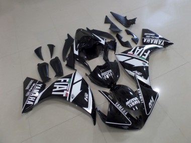 2012-2014 Black White Fiat Yamaha YZF R1 Motorcycle Fairings Canada
