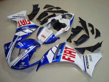 2012-2014 Blue White Fiat Yamaha YZF R1 Bike Fairings Canada
