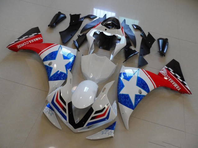 2012-2014 White Black Ducati Star Yamaha YZF R1 Motorcyle Fairings Canada 2012-2014 White Black Ducati Star Yamaha YZF R1 Motorcyle Fairings Canada