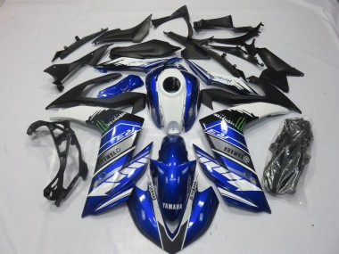 2015-2022 Monster Blue Yamaha YZF R3 Motorcyle Fairings Canada