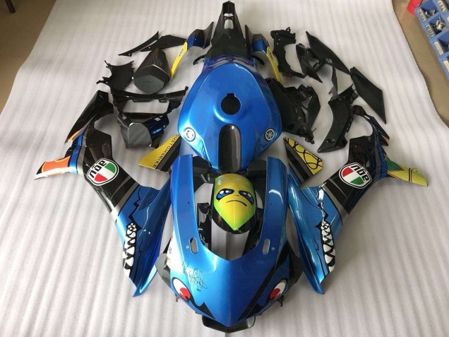 2015-2019 Blue Shark Yamaha YZF R1 Motorbike Fairing Canada