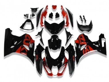 2017-2021 Black Red Suzuki GSXR 1000 Motorcycle Fairings Kit Canada
