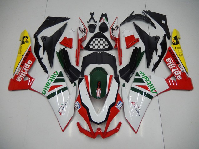 2009-2015 White Red Alitalia Aprilia RSV4 Replacement Fairings Canada 2009-2015 White Red Alitalia Aprilia RSV4 Replacement Fairings Canada