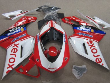 2007-2014 White Red Xerox Ducati 1098 Motorcycle Replacement Fairings Canada