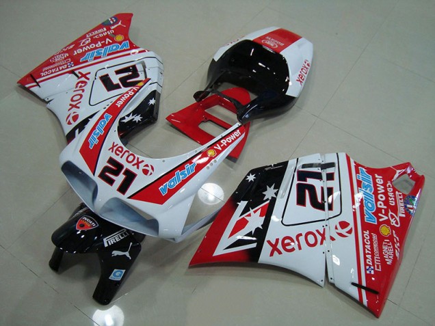 1993-2005 Red White Xerox 21 Ducati 748 916 996 996S Bike Fairing Canada 1993-2005 Red White Xerox 21 Ducati 748 916 996 996S Bike Fairing Canada
