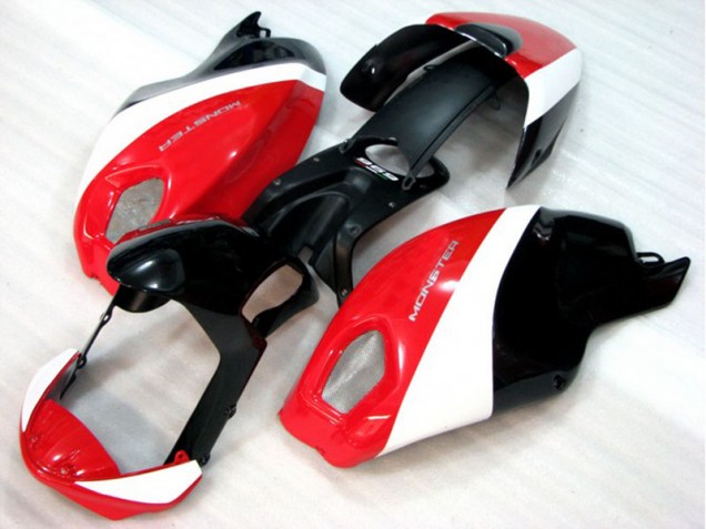 2008-2012 Black Red White Monster Ducati Monster 696 Motorcyle Fairings Canada 2008-2012 Black Red White Monster Ducati Monster 696 Motorcyle Fairings Canada
