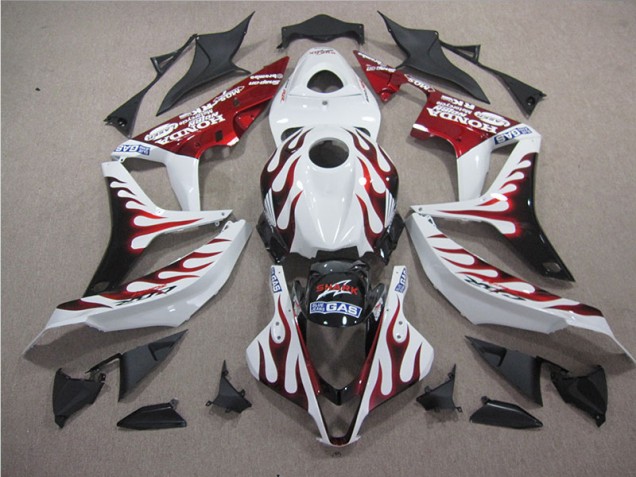 2004-2005 White Red Flame SHARK Honda CBR1000RR Motorbike Fairing Canada