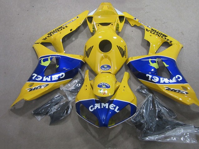 2006-2007 Yellow Blue Camel Honda CBR1000RR Motorcyle Fairings Canada 2006-2007 Yellow Blue Camel Honda CBR1000RR Motorcyle Fairings Canada