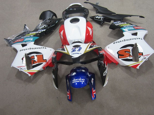2005-2006 White Blue 27 Honda CBR600RR Replacement Motorcycle Fairings Canada 2005-2006 White Blue 27 Honda CBR600RR Replacement Motorcycle Fairings Canada