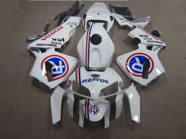 2005-2006 White Blue Repsol Honda CBR600RR Bike Fairing Kit Canada