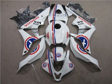 2007-2008 White R Honda CBR600RR Motorcycle Fairings Kits Canada