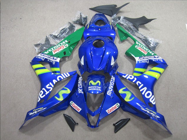 2007-2008 Blue White Movistar Honda CBR600RR Bike Fairing Canada 2007-2008 Blue White Movistar Honda CBR600RR Bike Fairing Canada