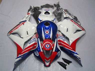 2009-2012 White Blue Red Honda CBR600RR Motorcycle Fairing Kits Canada